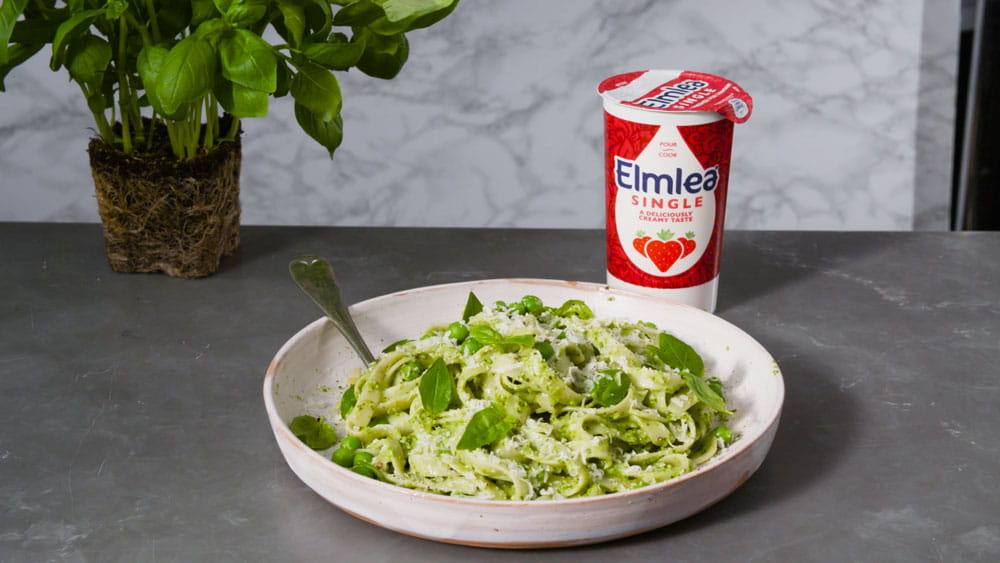 recipe image CREAMY PEA PASTA