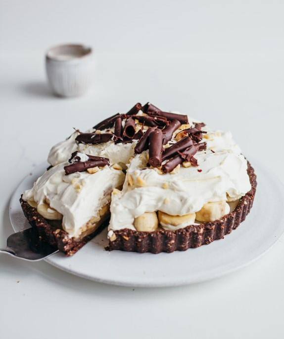 recipe image Chocolate & Hazelnut Banoffee Pie