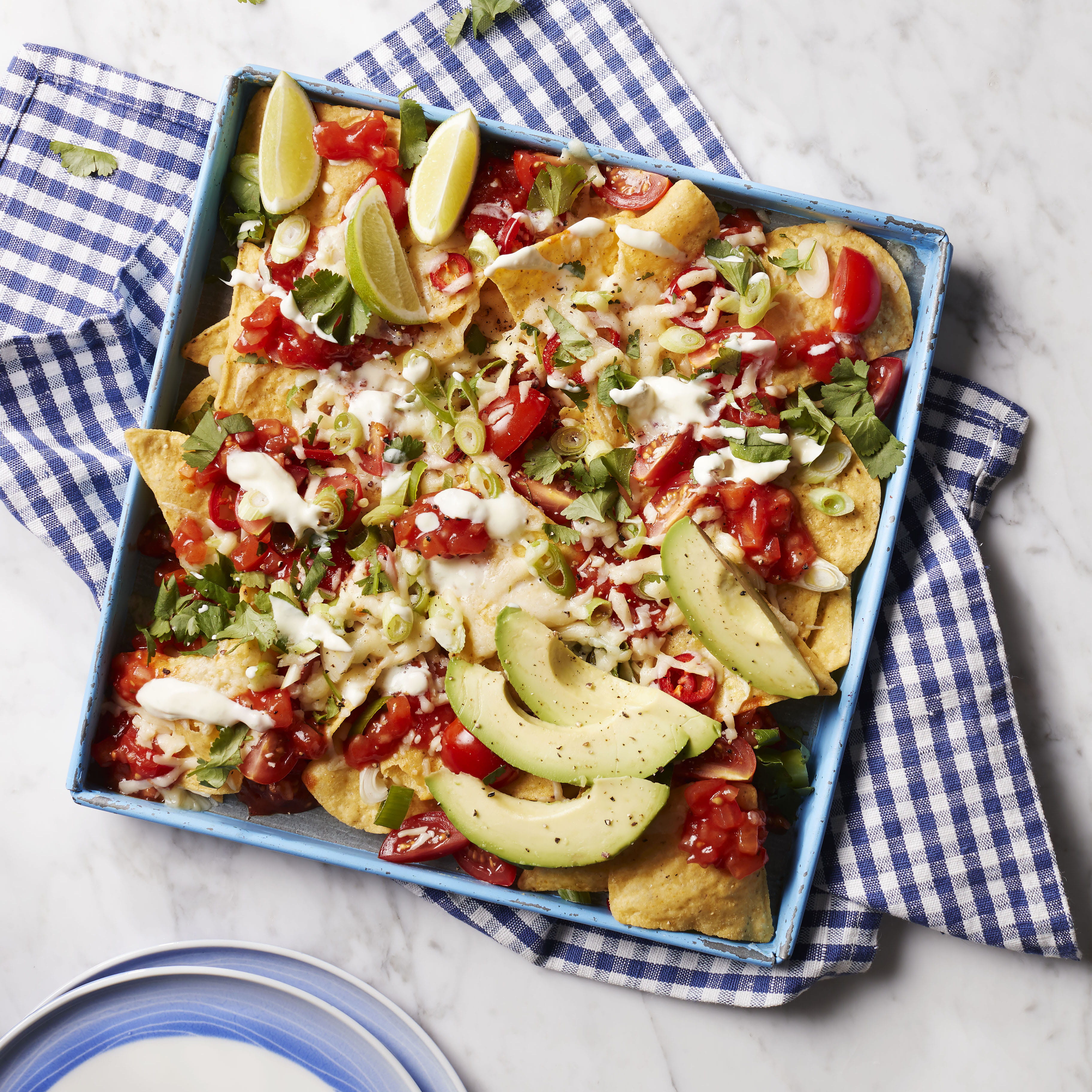 Cheesy Baked Nachos | Elmlea
