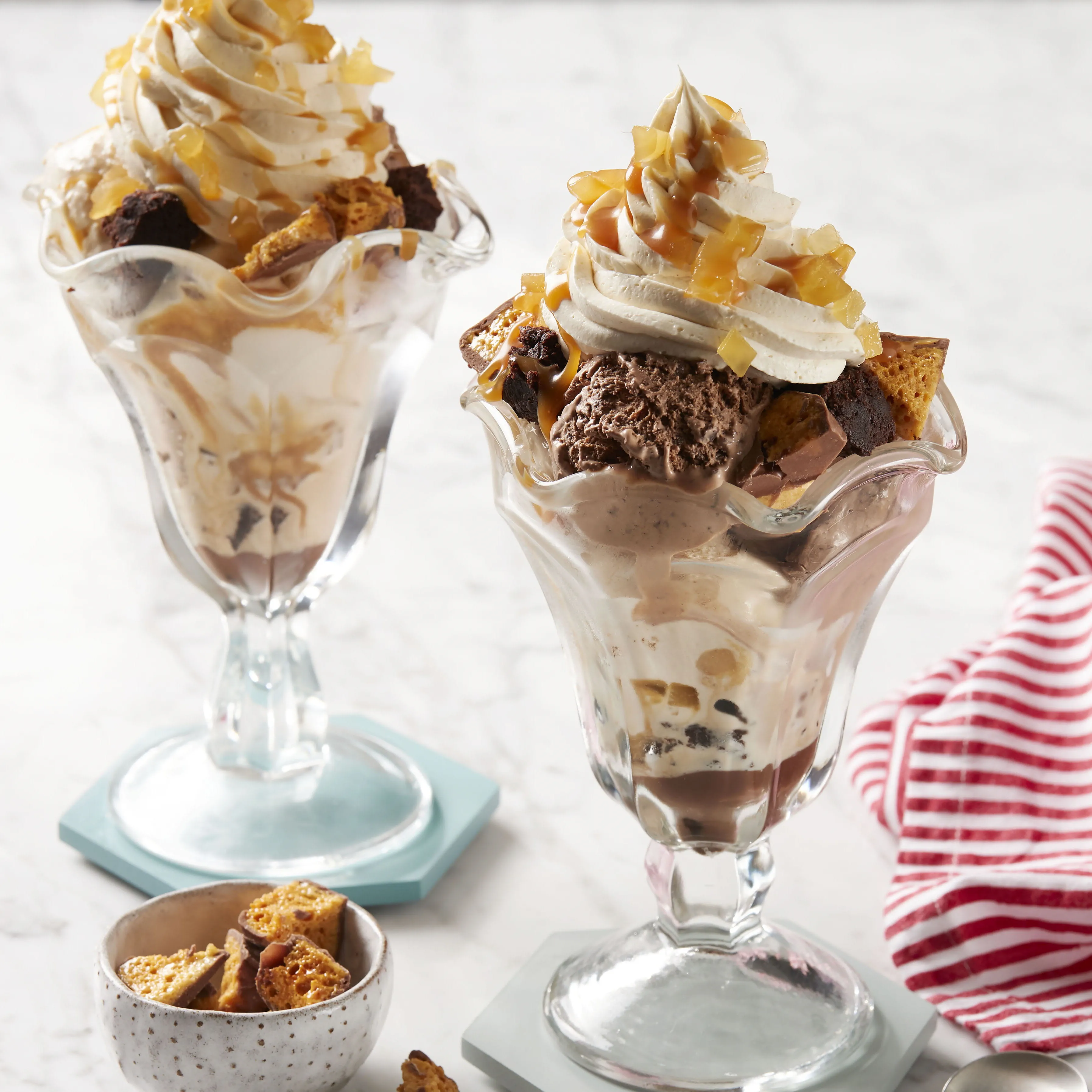 Ginger And Chocolate Ice Cream Sundae
