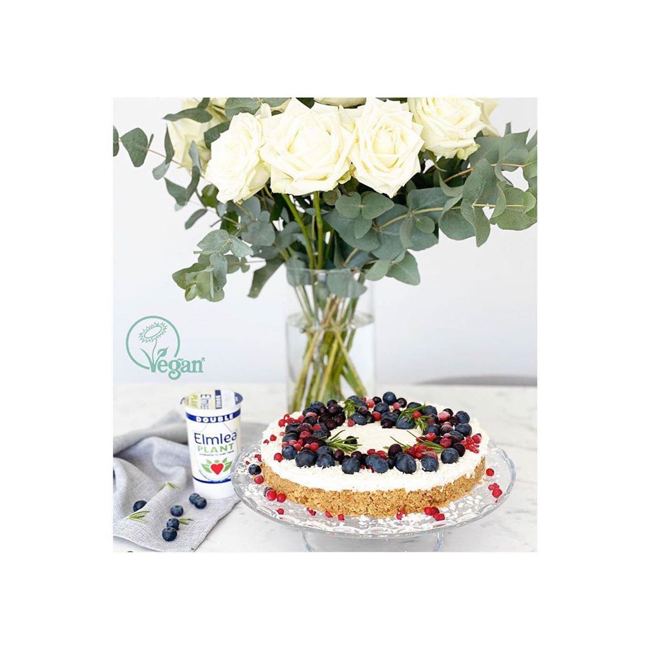 recipe image White Chocolate, Blueberry and Rosemary Infused Cheesecake